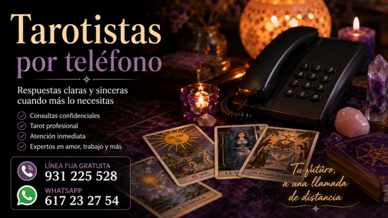 Tarotistas por teléfono: respuestas claras y orientación profesional cuando más lo necesitas