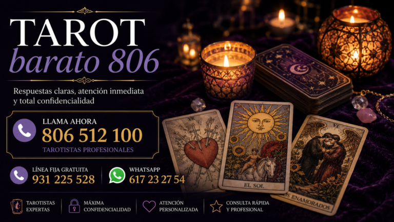Tarot barato 806: consulta con tarotistas profesionales al mejor precio