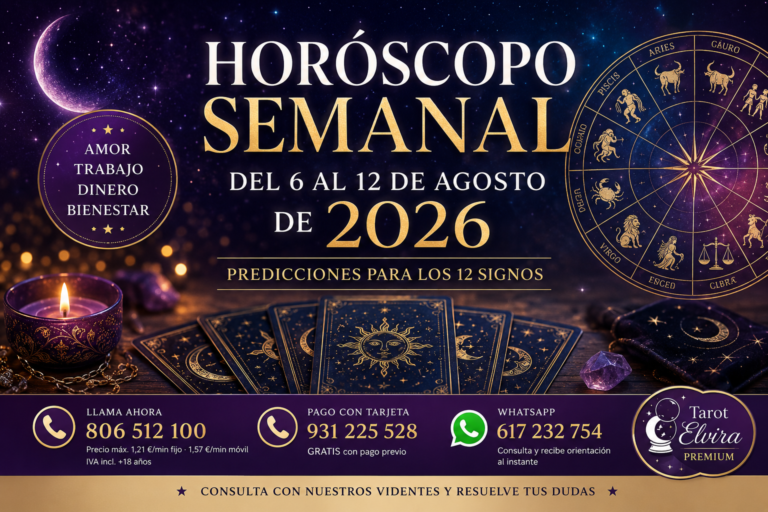 horóscopo semanal 6-12 de agosto 2026