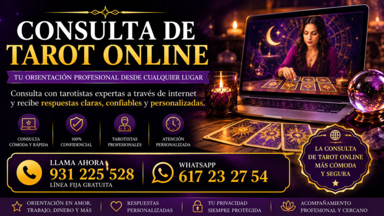 Consulta de tarot online: orientación profesional estés donde estés