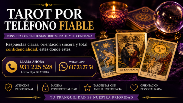 Tarot por teléfono fiable: consulta con tarotistas de confianza y atención personalizada