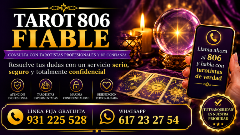 Tarot 806 fiable: consulta con tarotistas profesionales de confianza