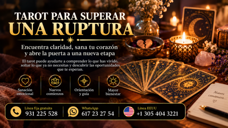 Tarot para superar una ruptura: encuentra claridad y una nueva perspectiva