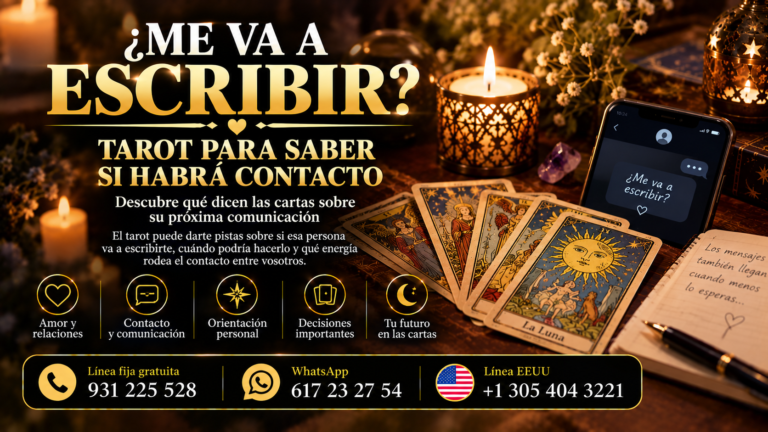 ¿Me va a escribir? Tarot para saber si habrá contacto