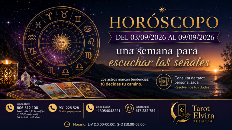 horóscopo 03.09.2026 al 09.03.2026
