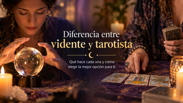 Diferencia entre vidente y tarotista: qué hace cada una