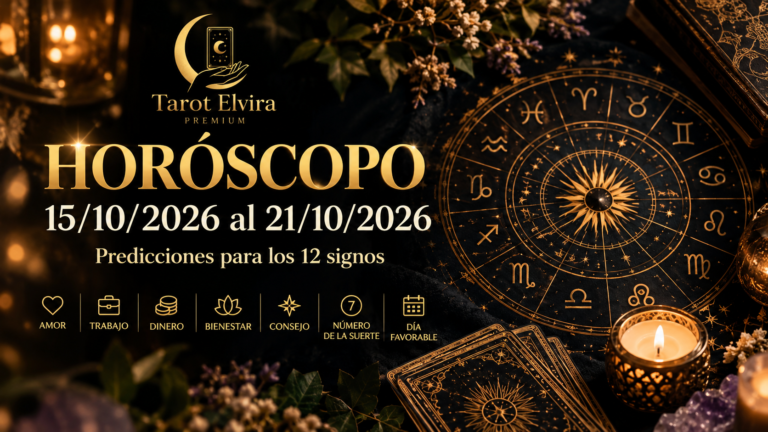 horóscopo 15/10/2026 al 21/10/2026