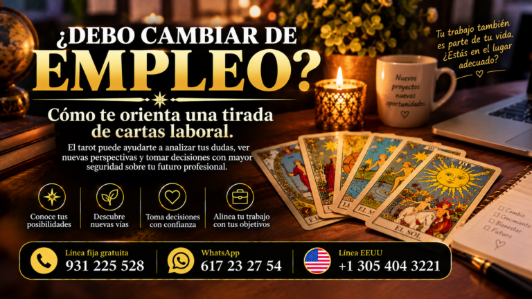 ¿Debo cambiar de empleo? Cómo te orienta una tirada de cartas laboral